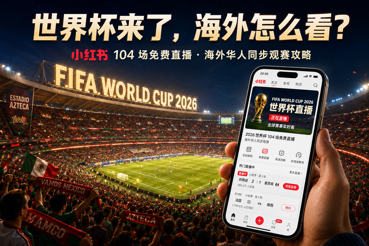 2026 世界杯小红书直播,海外华人怎么看?一文解决